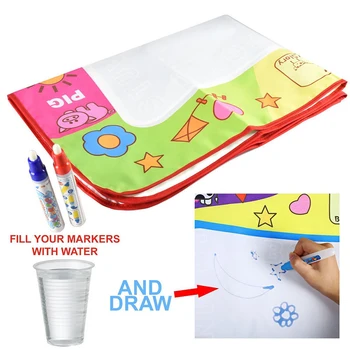 Crianças Aqua Doodle De Aprendizagem De Desenho Brinquedos 1 Pintura Mat + 2 Água Desenho Do Conjunto De Canetas De Presente De Ano Novo