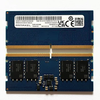 RAMAXEL 8GB DDR5 5600MHz Memória Portátil de 8GB 1RX16 PC5-5600B-SC0-1010-XT DDR5 SODIMM