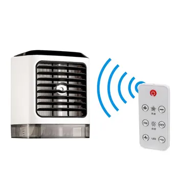1PC Condicionador de Ar do ambiente de Trabalho, Ar Condicionado Com Controle Remoto Ar Fan Cooler Mini Umidificador de Ar da Ventoinha de Resfriamento