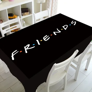 Engraçado Amigos de TV Retangular Toalhas de mesa para Mesa, Decoração de Poliéster Impermeável Mesa Toalha de mesa toalha de Piquenique