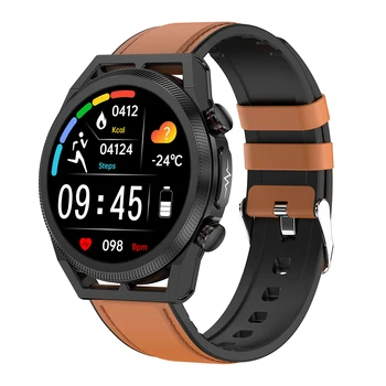 De Açúcar no sangue de Lipídios no Sangue Ácido Úrico Medição de ECG Smart Watch Homens de Controle de Música SOS de Chamada Bluetooth Smartwatch IP67 Impermeável