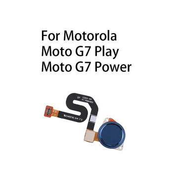 Botão Home E Sensor De Impressão Digital, Cabo Flex Para Motorola Moto G7 Play / Moto G7 Poder