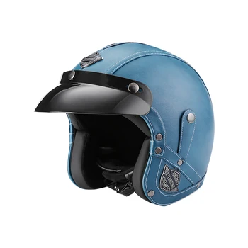 Fabricantes de atacado alto grau de segurança retro de capacetes para motociclistas de capacete para motociclistas