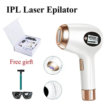 Indolor Depiladora a Laser do IPL da Remoção do Cabelo para as Mulheres Venda Quente Acção Permanente Photoepilator Face de Todo o Corpo de Perna Depiladora