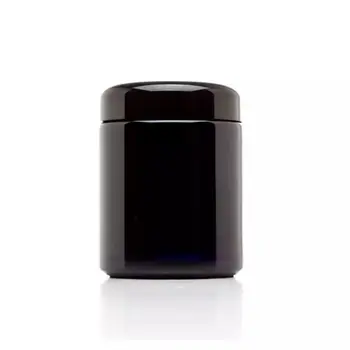 Violeta PP jar para frasco de loção, defina maquiagem preta frascos de cosméticos