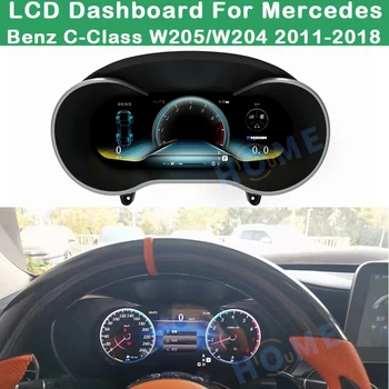 Painel Digital Virtuais do Painel de Instrumentos do CockPit LCD com Velocímetro Para a Mercedes Benz C-Class W205 / W204 2011-2018