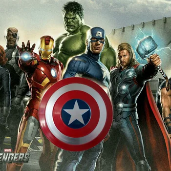 Super-Herói Da Marvel Capitão América Escudo De 1:1 Em Blindagem Metálica Thanos Vingadores Ferro Prop Cosplay Armas De Presente Modelo De Homem De Ferro, Thor