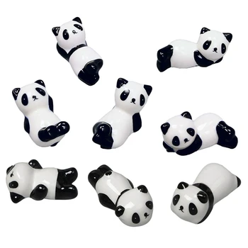 Animal Bonito Pauzinho De Resto Stand De Desenhos Animados Do Panda Cerâmica Pauzinho De Titular De Mesa, Enfeites De Trabalho De Artesanato Decoração Decoração De Casa