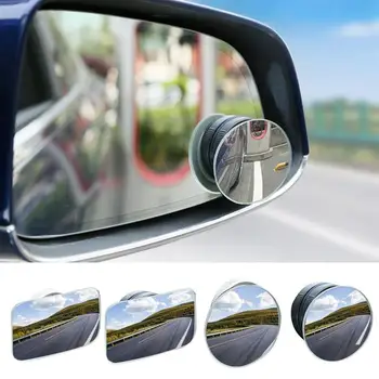 Ponto cego Espelhos Carro Ajustável Grande Angular HD de Vidro sem moldura Convexa Espelho Retrovisor Acessórios Com Moldura para Carro Moto