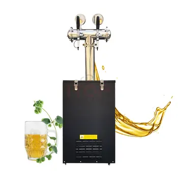 Compressor De Refrigeração Vinho, Cerveja, Refrigerador Máquina Dispenser De Cabeça Dupla Refrigerador Da Cerveja Máquina De Beber Cerveja Distribuidor