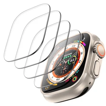 Vidro temperado Protetor de Tela para Apple Relógio Ultra 49mm Smart Watch HD de Vidro Película de Proteção, Tampa para o iwatch Ultra 49mm