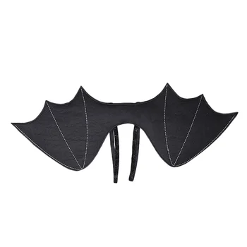 Asas de morcego Halloween Decoração de Festa a Fantasia, Favorece o Botão de Vestido de Cosplay Prop Pai-filho Desempenho