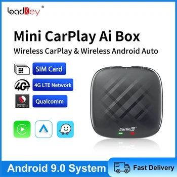 Carlinkit CarPlay Ai Caixa sem Fios CarPlay sem Fio Android Para automóvel Audi Bmw Mazda, Toyota Com a Netflix, YouTube 4G LTE Qualcomm