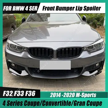 Para a BMW F32 F33 F36 MP Estilo de Carro pára-choque Dianteiro Lip Spoiler luz de Nevoeiro da Grelha de Guarnição Tampa do Lado Divisores 4 Série 2014-2020 M-Sport