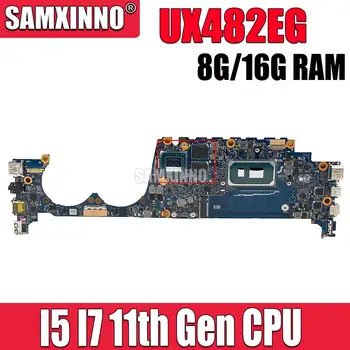 UX482EG Para ASUS Zenbook Duo 14 UX482EG UX482E UX482 Laptop placa-Mãe com i7-1165G7 i5-1135G7 CPU 8G, 16G 32 G de RAM