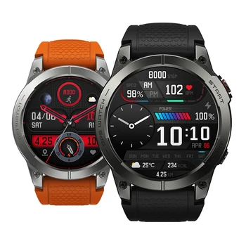 1.43 no Smartwatch Display AMOLED Zeblaze Stratos 3 de GPS do Relógio de Fitness IP68 compatível com Bluetooth Chamada Monitor de frequência Cardíaca