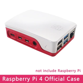 Original Raspberry Pi 4 Oficial de Caso ABS Branco & Vermelho Shell Invólucro de Plástico Caixa para o Raspberry Pi Modelo de 4 B