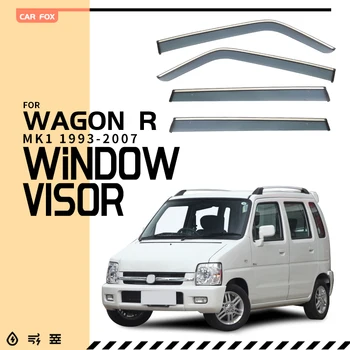 Para SUZUKI Wagon R MK1 de 1993 a 2007 Janela de Plástico Viseira de Ventilação Tons Sol, Chuva Defletor de Guarda 4PCS/es, a SUZUKI Wagon R