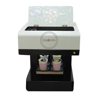 4 Xícaras de Latte Art e Café da Impressora Máquina De Bolo ,Cappuccino,doces