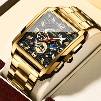 A Moda De Relógios De Homens De Melhor Marca De Luxo De Aço Inoxidável De Quartzo Do Relógio Para Homens Esporte Impermeável Relógio Masculino Relógio Masculino