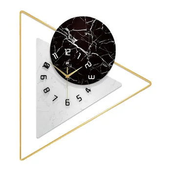 57cm Criativo Nórdicos Relógio de Parede Pendurado Relógios de Quarto Sala Casa Decor Branco Preto Decoração da Casa Grande Tamanho Geometria