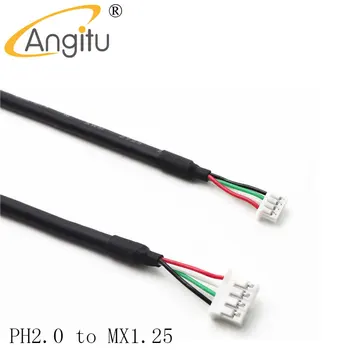 Angitu 25cm PH2.0 4Pin a MX1.25 USB Blindado Cabo de Dados 2725-28º-a placa-Mãe do Cabo Adaptador