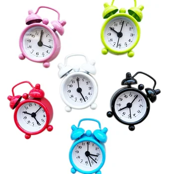 Portátil Mini Relógio Despertador Retro Rodada De Número Relógio De Casal Bell Secretária Relógio De Mesa Durável Digital Relógio De Quartzo De Decoração De Casa
