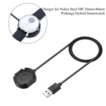 Carregador rápido Cabo Dock para Nokia Aço de RH 36mm 40mm Assistir USB suporte de Carregamento da Base de dados para Nokia Withings Híbrido Smartwatch