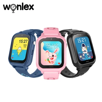 Wonlex Smart Watch para o Aniversário do Bebê Shcool Presente de Dia 4G Vídeo Chat de Voz Hora KT28 Posição GPS Tracker SOS Crianças Seguras Monitor