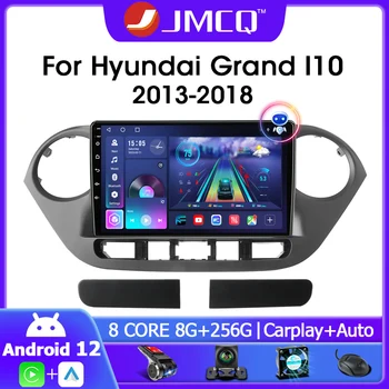 JMCQ 2Din Android 12 de som do Carro Rádio Para Hyundai Grand I10 2013-2016 Multimídia Vídeo Player de Navegação GPS 4G Carplay de Áudio
