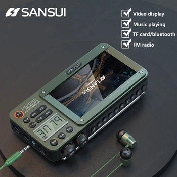 F50 Multi-banda do Receptor Portátil antiquado Recarregável Rádio Semicondutores Player de Vídeo ao ar Livre sem Fio Bluetooth alto-Falante