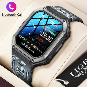 LIGE 1,8 Polegadas IPS Full Touch Screen Bluetooth Chamando Smartwatch 320mah IP67 Impermeável Esportes Fitness Tracker Novo Smart Watches