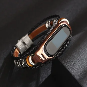 Cinta Para Xiaomi Mi Banda 6 4 3 Moda Vintage Nacional Pulseira Bracelete Em Mi Band 3 4 5 6 Pulseira Relógios Acessórios