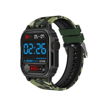 Smart Watch Tw11 Homens De Chamada Bluetooth Ecrã Bússola De Esportes De Música Tempo De Preto