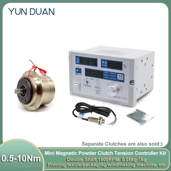 0,5 Nm-10Nm Mini Pó Magnético Embreagem Controlador de Tensão Kit de DC24V 0.05-1kg de 1500RPM Enrolamento Analógico de Carga de Máquina de Embalagem