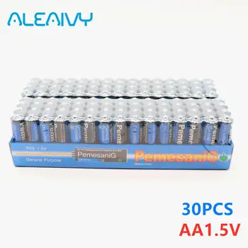 Novo 30PCS Descartáveis seca alcalina de bateria AA de 1,5 V Pilhas, Adequado Para a Câmera, Calculadora, Relógio Despertador, Mouse, Controlo Remoto