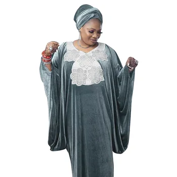 Mulheres africanas Abaya Túnica Longa Hijab Bordado Muçulmano Maxi Vestido a Turquia Boubou Dubai Marroquino Kaftan turco de Vestuário Islâmico