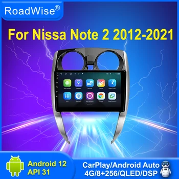 Roadwise 8+256 Android 12 de Rádio de Carro Para Nissan Note 2 E12 2012 - 2020 2021 Multimídia Carplay 4G Wifi GPS DSP do DVD 2Din Autoradio