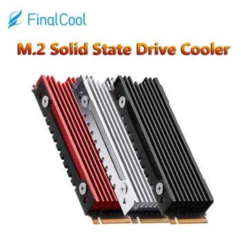 FinalCool M2 2280 SSD de Alumínio do Dissipador de calor, M. 2 SSD NVMe Dissipador de Calor da Liga de Alumínio do Radiador com Almofada Térmica para o ambiente de Trabalho do PC PS5