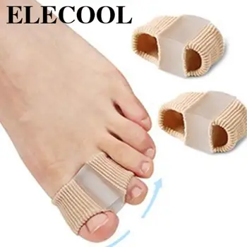 Pequeno Dedo de Silicone para Correção de Gel Palmilhas de Dedo do pé de Corrector Pode Ser Sobreposta Dedo do pé Separador de Silicone Não-tóxico Separadores do Dedo do pé