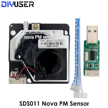 Nova PM Sensor SDS011 de Alta precisão do laser pm2.5 qualidade do ar, sensor de detecção de módulo Super poeira poeira sensores, saída digital