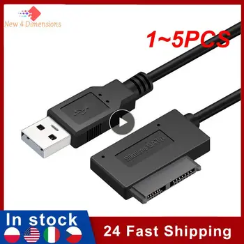 1~5PCS Notebook USB 2.0 naar Mini Sata II 7 + 6 13Pin Adaptador Conversor de Kabel voor Portátil de CD/DVD ROM Slimline unidade cabo de Dados