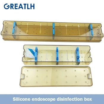 Endoscópio Desinfecção De Caixa Do Silicone Do Endoscópio Esterilização Caixa Dois Tipos De