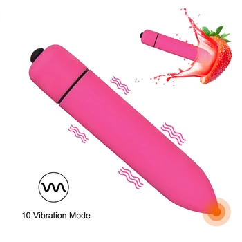 Mini 10-Velocidade de Brinquedos Sexuais Vagina Vibrador Ponto G para as Mulheres do Clitóris Estimulador Vibratório Balas Masturbação Feminina Adulta de Suprimentos