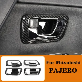 Fir Para Mitsubishi PAJERO 2007-2009 2010 2011 2012 2013 2014 2015 2016 2017 2018 2019 de fibra de Carbono de cor maçaneta Tampa da Tigela