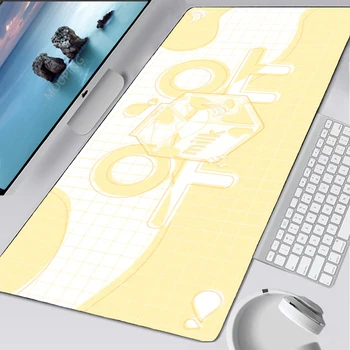 Amarelo De Leite Portátil Deskmat Personalizado Mouse Pad Japão Mouse Companypad Gamer Art Mesa De Escritório Kawaii Computador Acessórios De Mesa