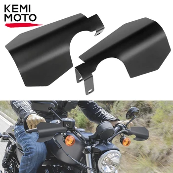 KEMIMOTO de Moto protector de Mão protetores de mão Caixão de Cortar a Mão Escudos para Softail Road King Esporte Glide Motocicleta Kit de Acessórios