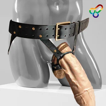 Duplo Pênis Cinta No Vibrador Realista Brinquedos Sexuais Para as Mulheres Lésbicas Controle Remoto Strapon Cinto de segurança Ajustável Dildos Brinquedo para o Homem Adulto