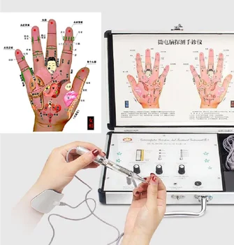 Mão de pontos de acupuntura Fisioterapia Instrumento de Palma Ponto de Acupuntura Detector Multi-função Meridiano Diagnóstico Dispositivo