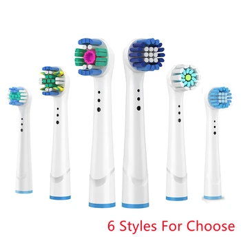 4pcs Escova de dentes Elétrica Cabeça Substituível Cabeças de Escova Para Braun Oral-B Eléctrico com Antecedência Pro Saúde Triunfo 3D Excel Vitalidade